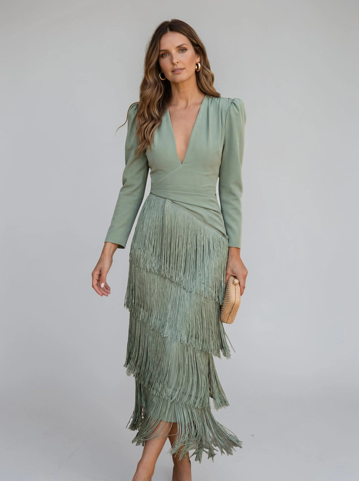 Sofia | Abito con Frange Elegante