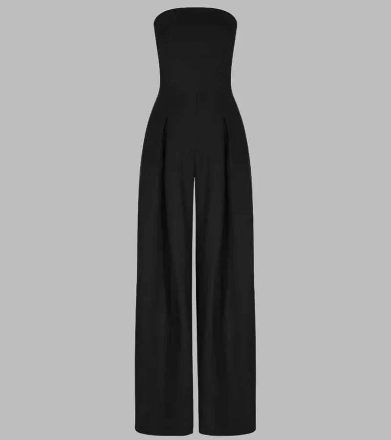 Lucy | Tuta smart casual senza maniche con pantaloni dritti