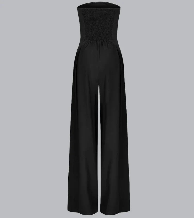 Lucy | Tuta smart casual senza maniche con pantaloni dritti