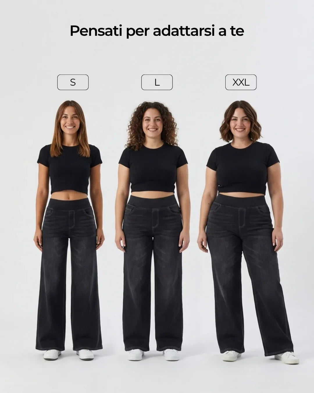 Easy Fit Jeans Nero