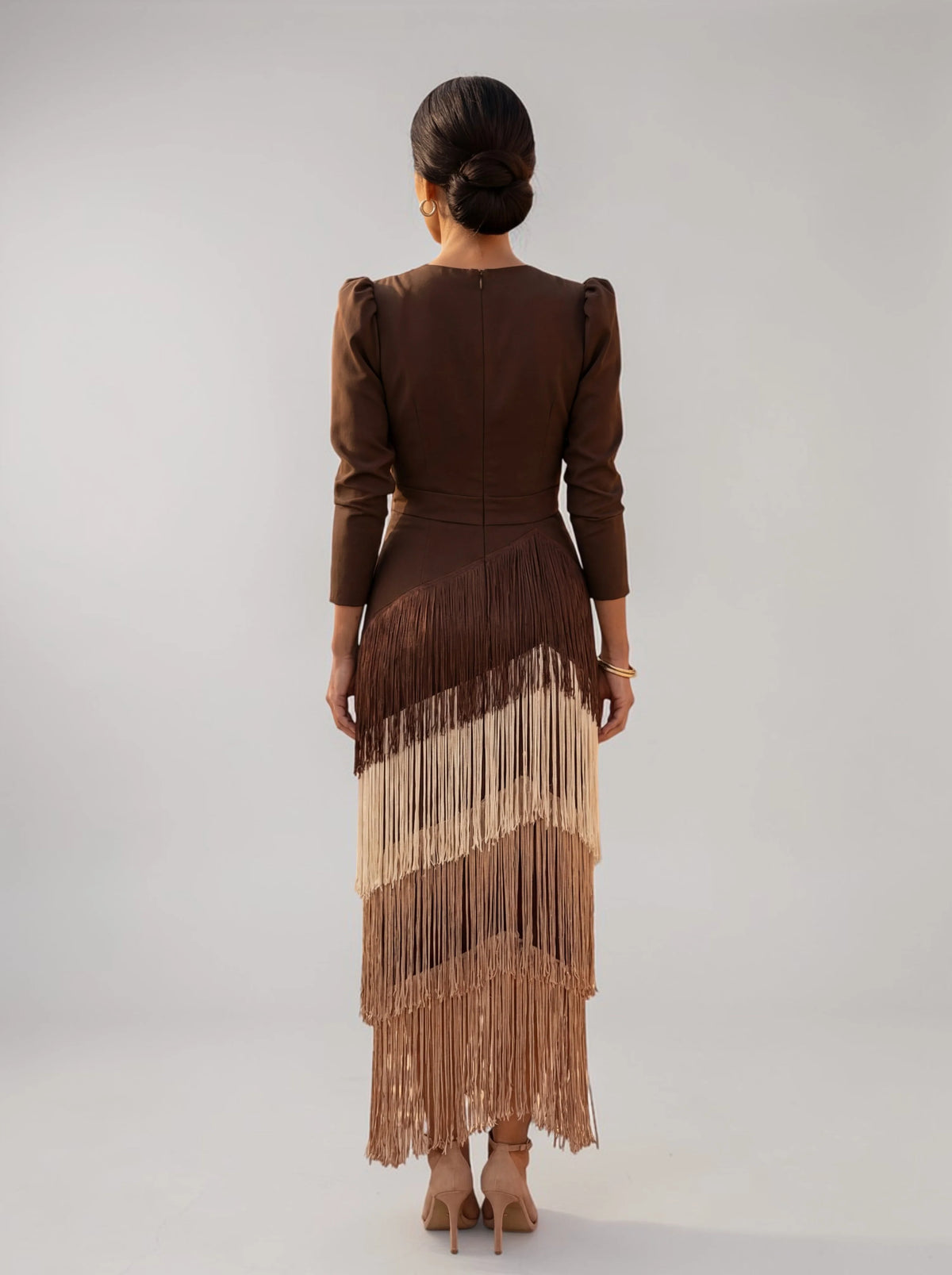 Sofia | Abito con Frange Elegante