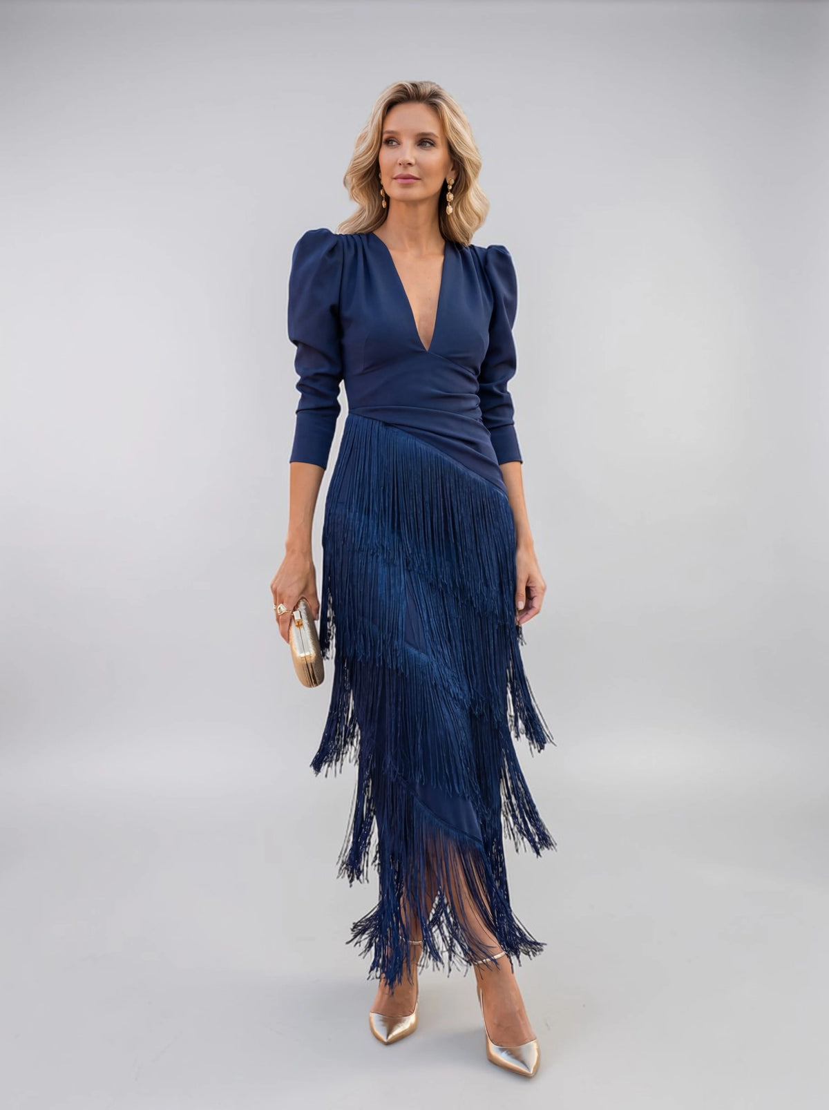 Sofia | Abito con Frange Elegante