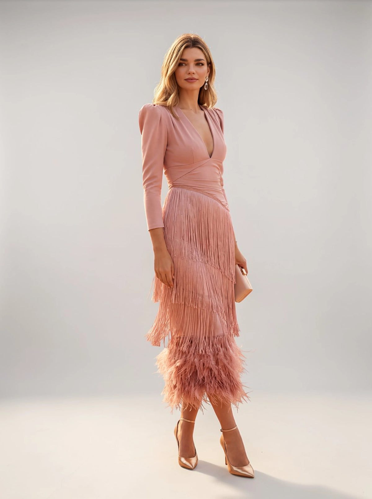 Sofia | Abito con Frange Elegante