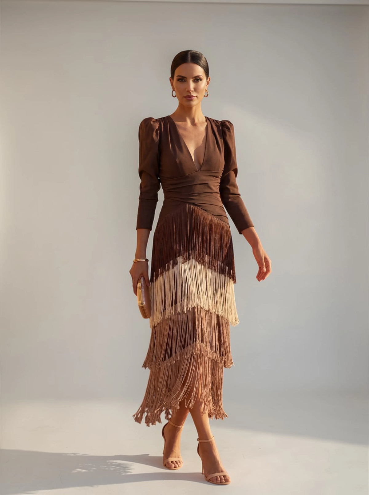 Sofia | Abito con Frange Elegante