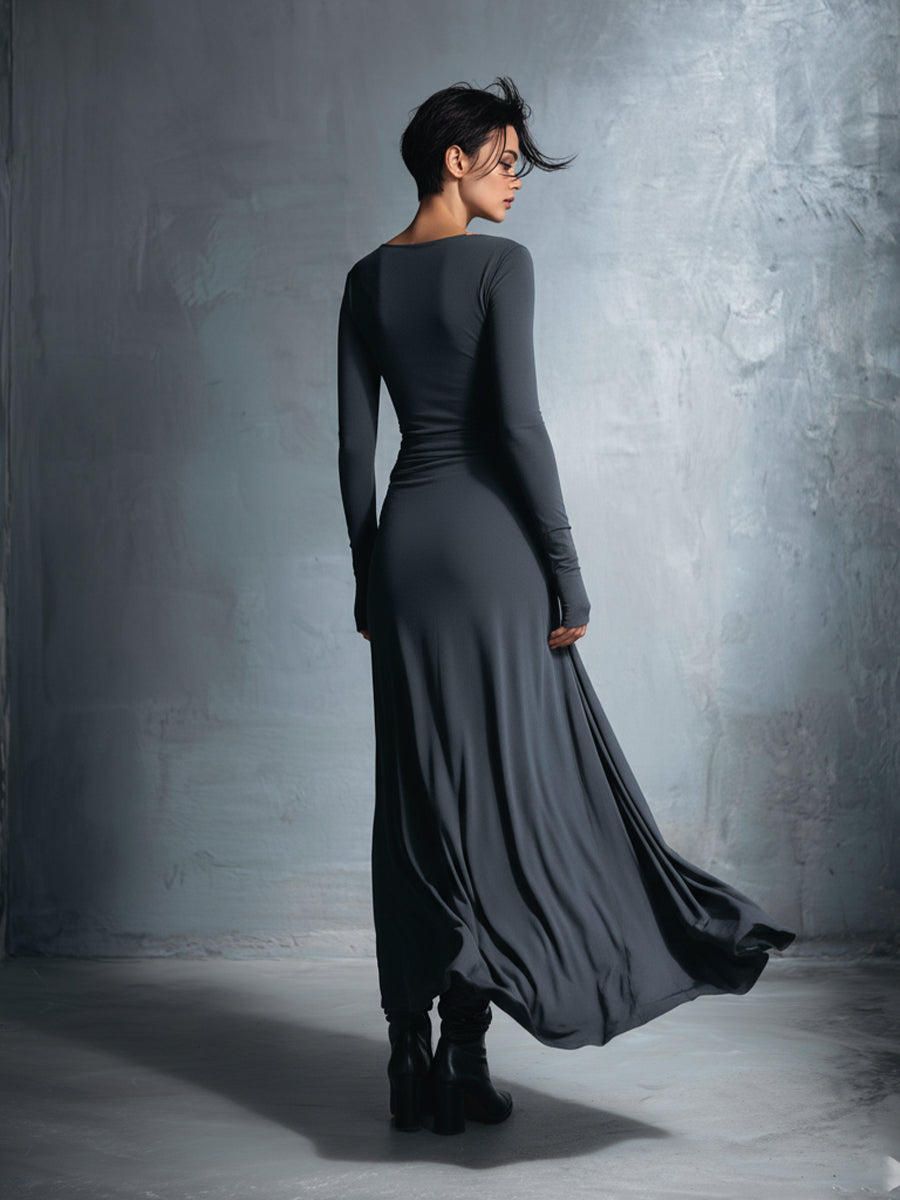 Victoria ❘ Abito maxi con nodo laterale