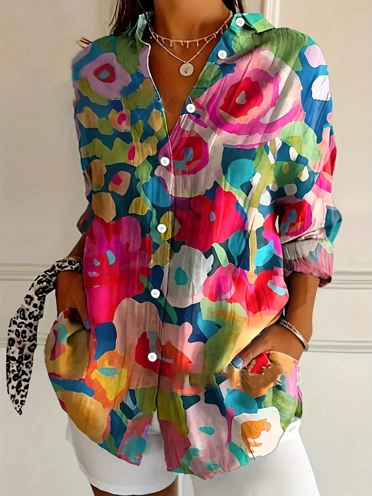 Astrid | Camicia a motivi colorati