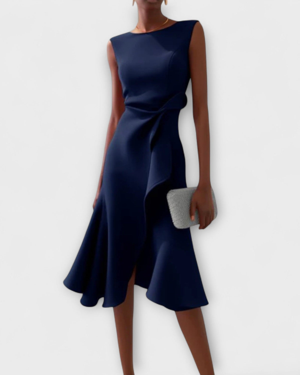 Elena - Vestito Svasato con Drappeggio